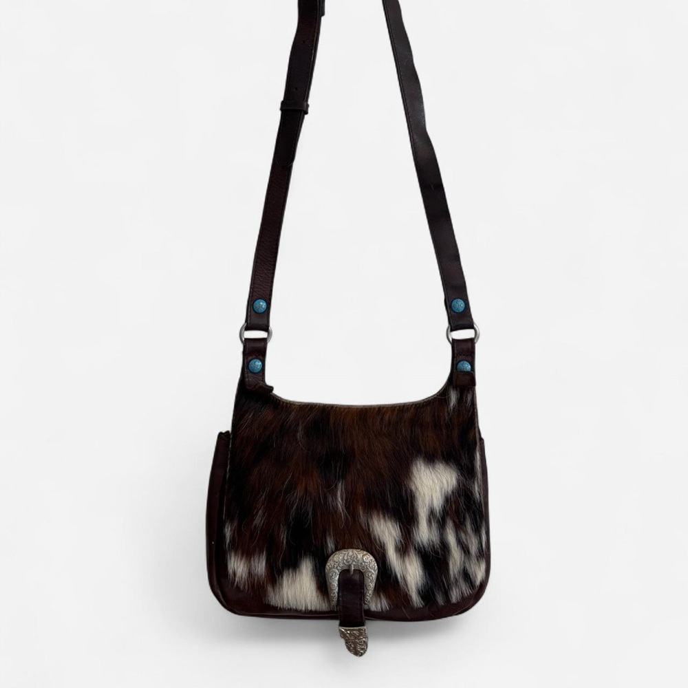 Patricia Nash London Saddle Bag in Cavallino Cowhide